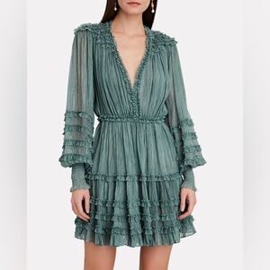 Avery Silk Chiffon Mini Dress